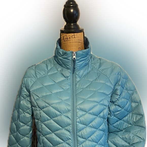 Women's Quilted Jacket - Blue - Picture 1 of 8